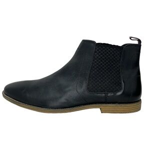 Ben Sherman Chelsea Boots Men's 13 Black Leather Slip On Ankle Boots